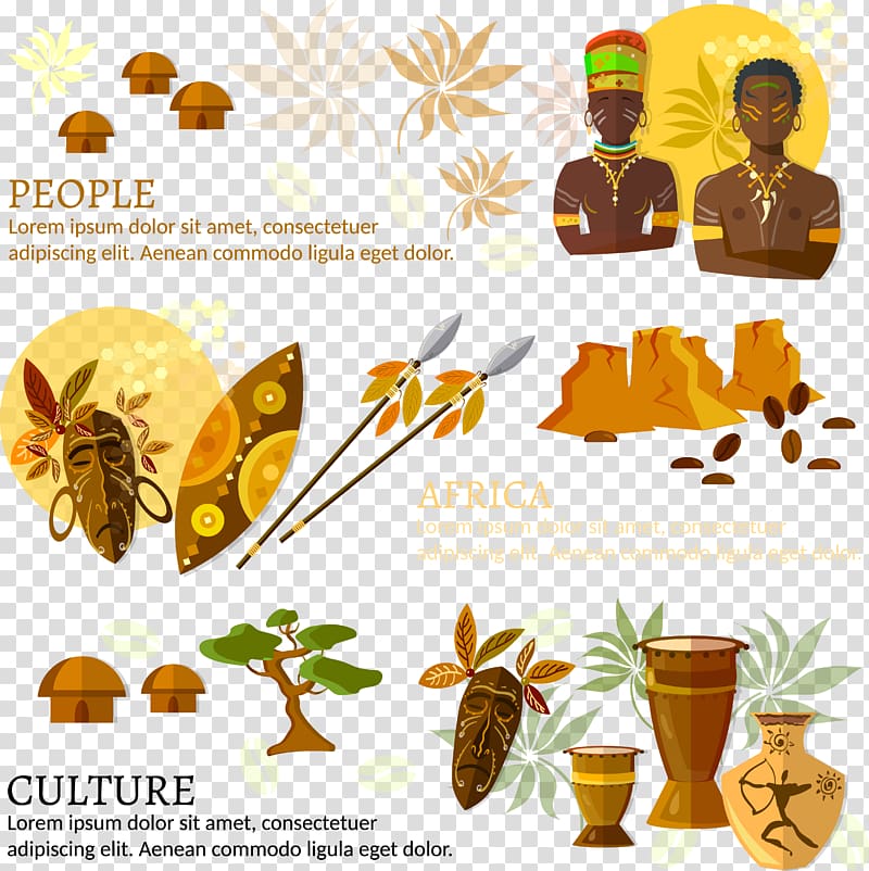 Africa Culture Illustration, African cultural customs transparent background PNG clipart
