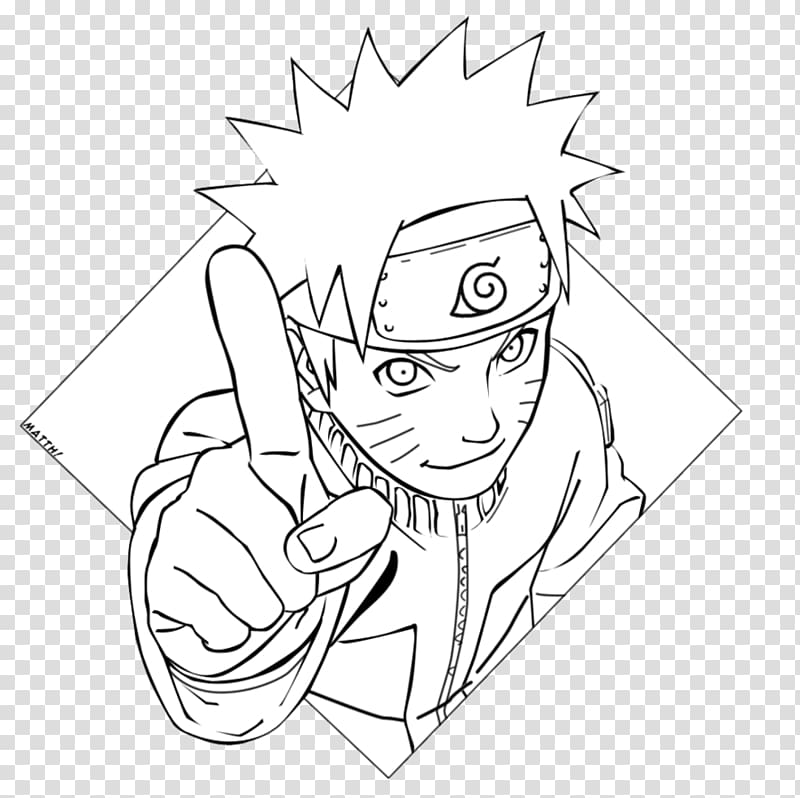 Coloring page - Uchiha Sasuke