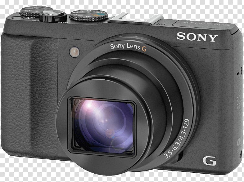 Sony Cyber-Shot DSC-HX50V 20.4 MP Compact Digital Camera, Black Sony Cyber-shot DSC-HX60 Sony Dsc-hx50v/b 20.4MP Digital Camera with 3-inch LCD Screen (Black) 索尼, Camera transparent background PNG clipart