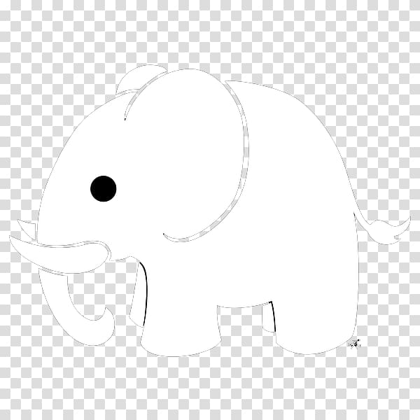 Rabbit Black and white, White Elephant Background transparent background PNG clipart