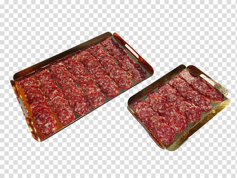 Salami Salchichón Soppressata Mettwurst Lorne sausage, meat transparent background PNG clipart