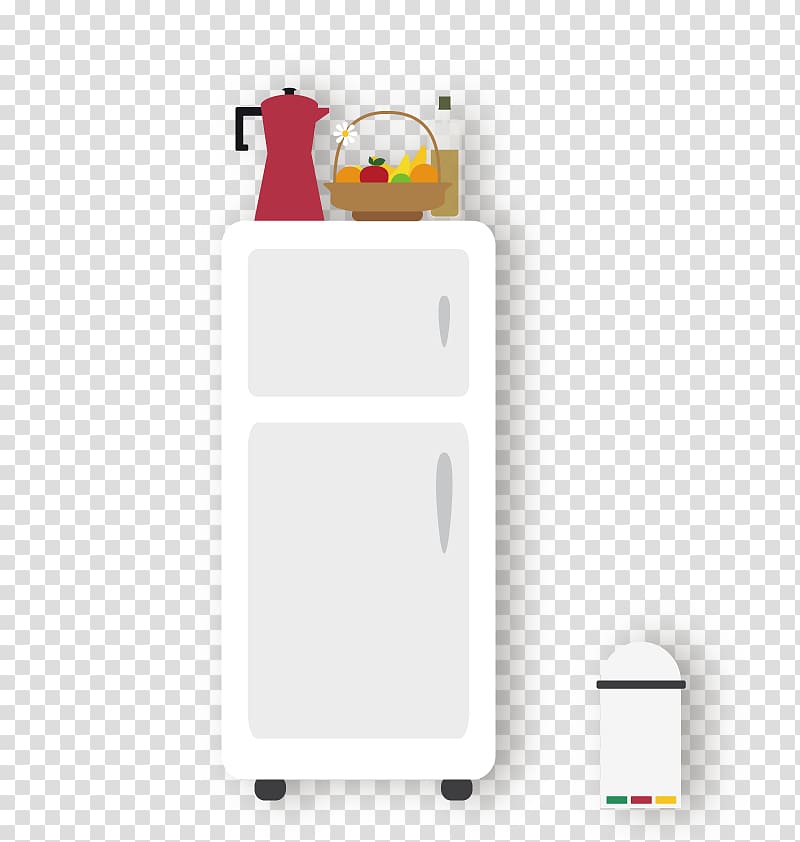 Cooking in the Kitchen Refrigerator Euclidean , White Refrigerator transparent background PNG clipart
