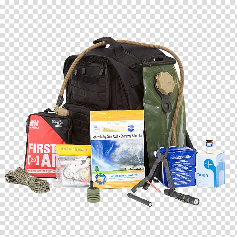 Bug-out bag Survival kit Emergency Preparedness, bag transparent background PNG clipart