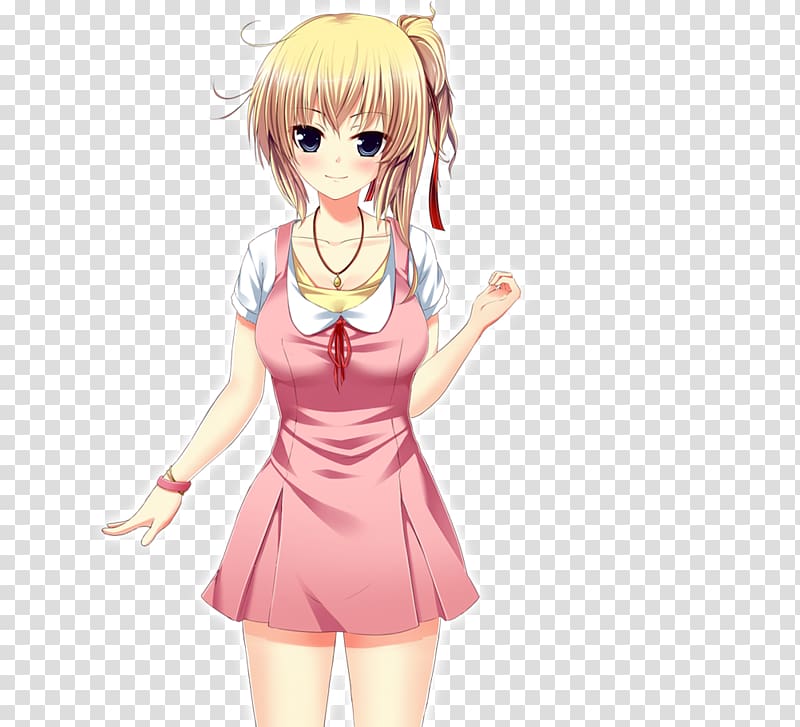 Long hair Hime cut Mangaka Blond, summer clothing transparent background PNG clipart