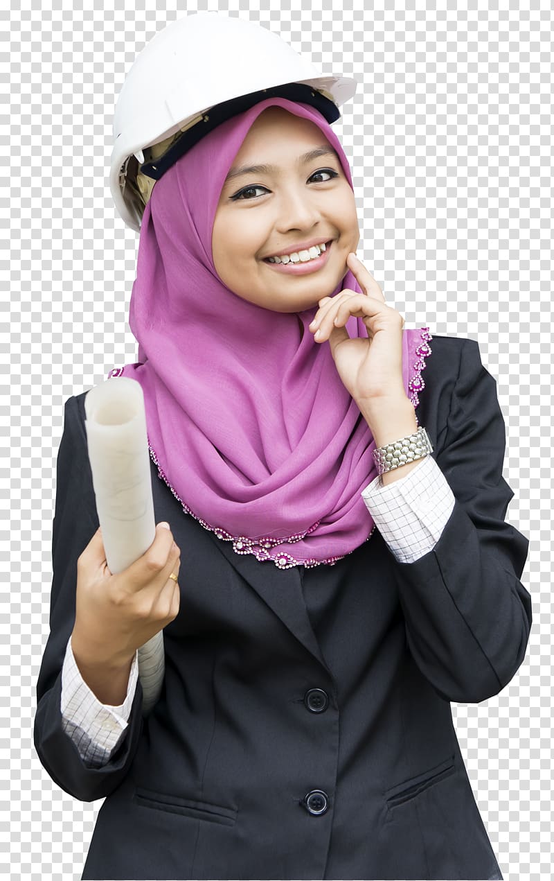 Woman Architect Muslim, muslim veil transparent background PNG clipart