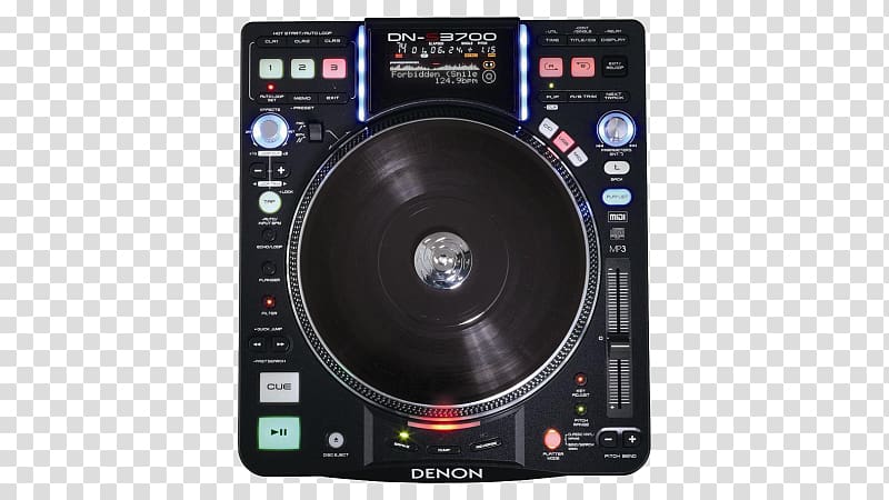Denon Disc jockey CDJ CD player DJ mixer, Turntable transparent background PNG clipart