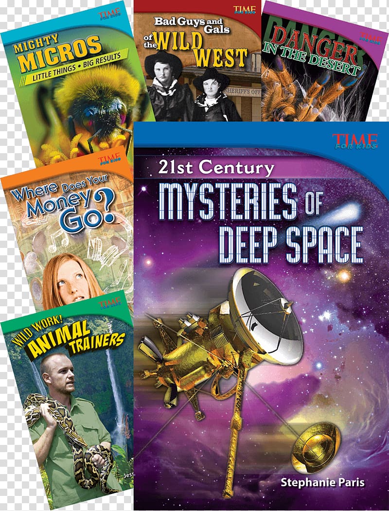 Siglo XXI: Misterios del espacio sideral (21st Century: Mysteries of Deep Space) Time for Kids En Español-Level 5 Outer space, book cover material transparent background PNG clipart