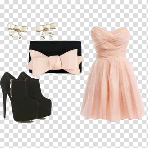 T-shirt Dress Shoe Prom Skirt, Pink Tee Dress transparent background PNG clipart