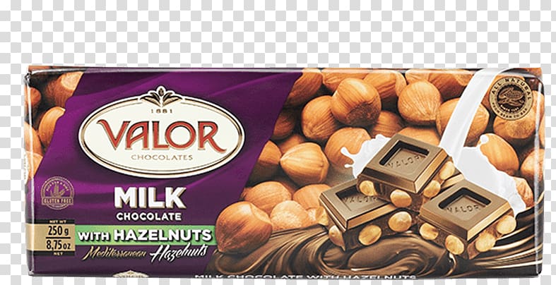 Bonbon Chocolate bar Milk chocolate Hazelnut, Hazelnut Chocolate transparent background PNG clipart