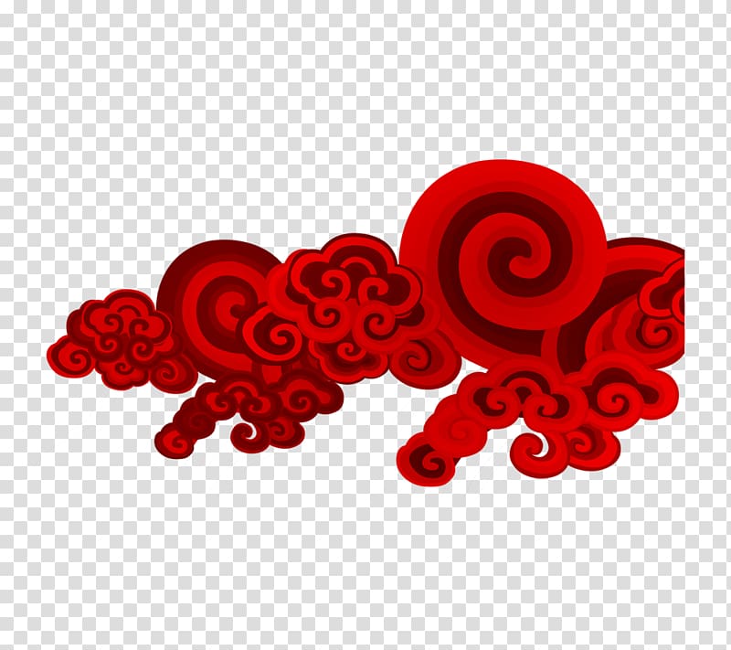 Cloud Red, Red clouds clouds transparent background PNG clipart