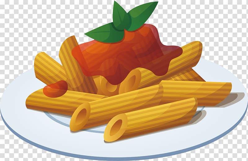 pasta with sauce toppings , Pasta Italian cuisine Pizza Penne Tomato sauce, Crispy Chicken Rolls transparent background PNG clipart