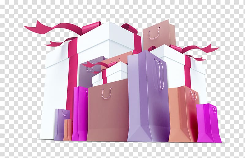 Gift Shopping bag Box, Shopping bags paper bags gift boxes transparent background PNG clipart