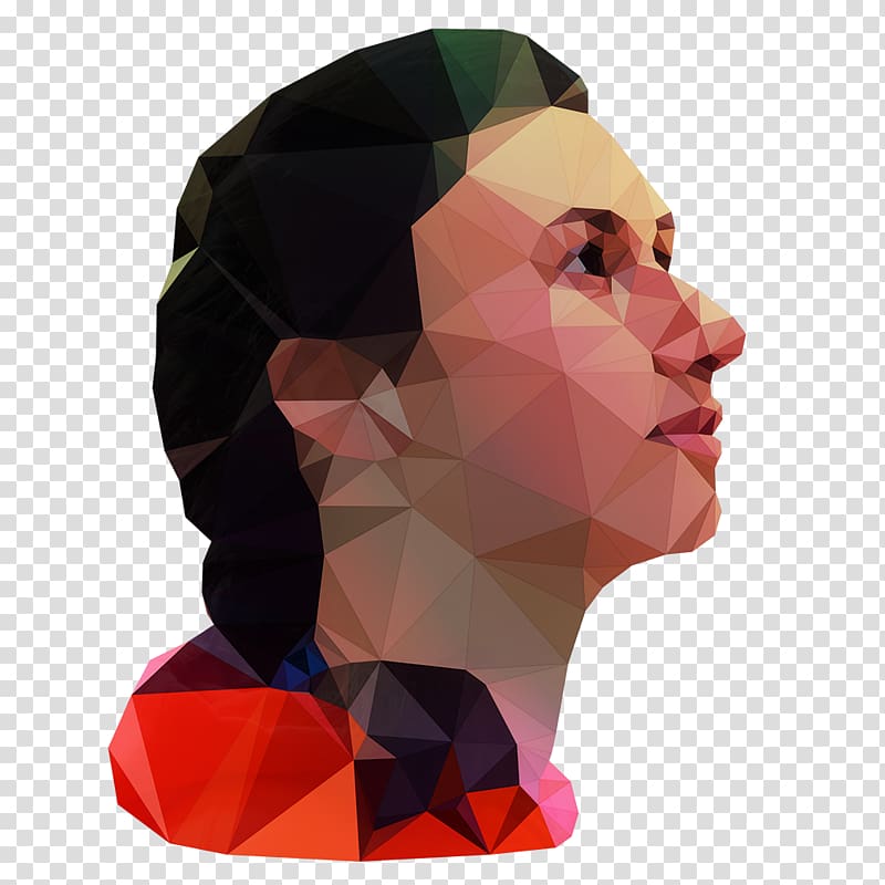 100%FAT Polygon Portrait, Kalma transparent background PNG clipart