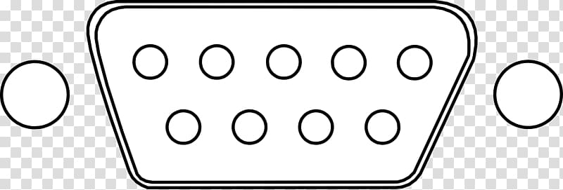 RS-232 Serial port Pinout Electrical connector Serial cable, port transparent background PNG clipart