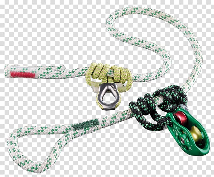 Teufelberger Pulley Arborist Arboriculture Rope, climbing clothes transparent background PNG clipart