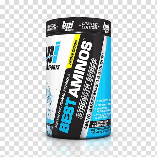 BPI Sports Best Aminos BCAA + Glutamine Powder BPI Sports Best Aminos w/ Energy Branched-chain amino acid Brand, enhance strength transparent background PNG clipart