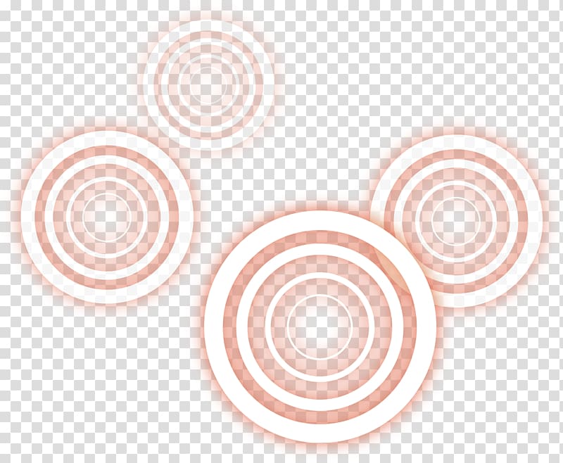 four red spiral illustrations, Circle Pattern, Circles transparent background PNG clipart