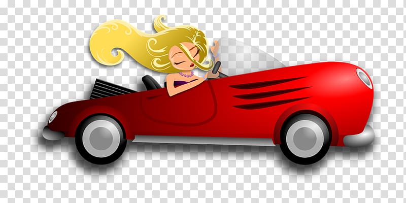 Sports car Woman Driving , A stylish woman driving a car transparent background PNG clipart