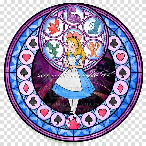 Stained glass Window Kingdom Hearts 358/2 Days, glass transparent background PNG clipart