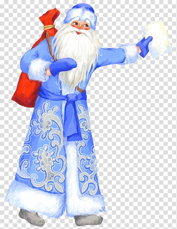 Ded Moroz Snegurochka Santa Claus New Year, Santa Claus transparent background PNG clipart