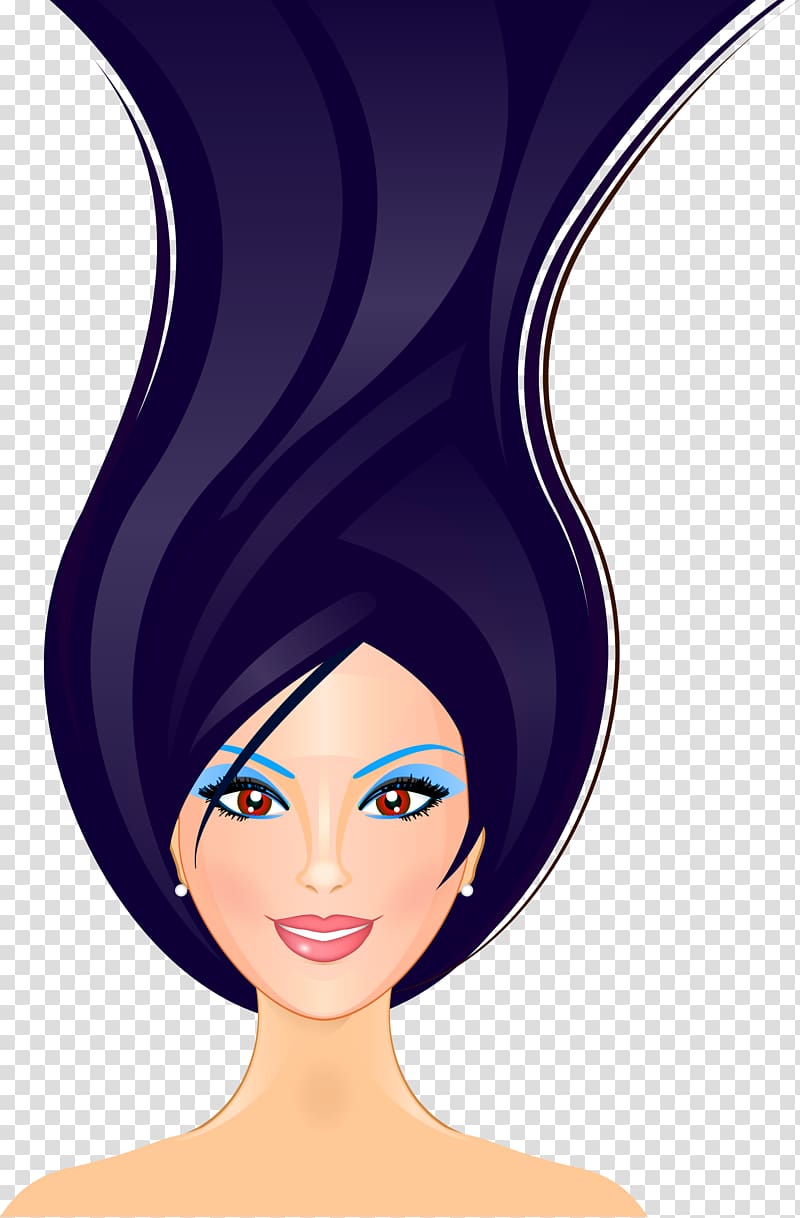 Hairdresser Beauty Parlour Hairstyle, Cartoon beauty hair silk transparent background PNG clipart