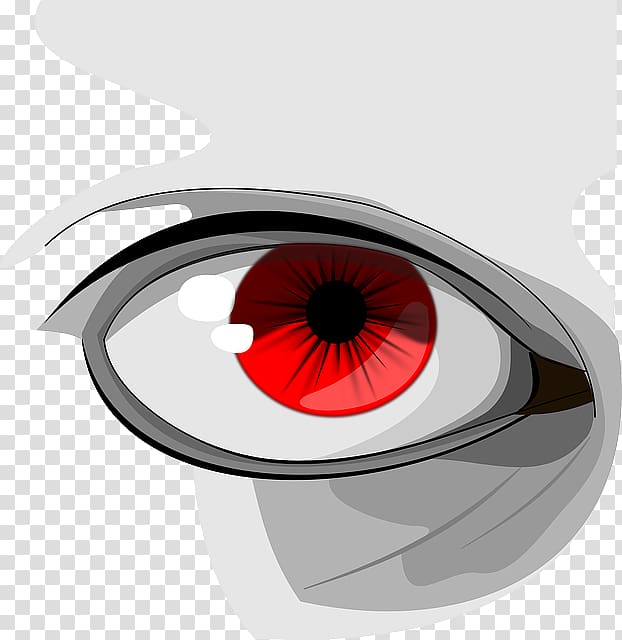 Red eye Pupil Eyelid , Eye transparent background PNG clipart