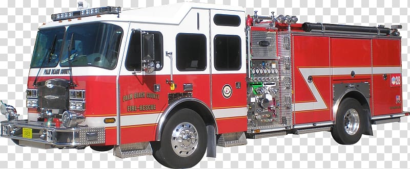 Palm Beach County Fire Rescue E-One Fire engine Fire department, firefighter transparent background PNG clipart