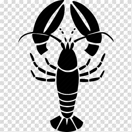 black lobster art, Lobster Caridea Computer Icons Seafood Shrimp, Icon Lobster transparent background PNG clipart