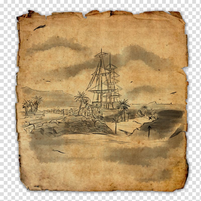 The Elder Scrolls Online The Elder Scrolls III: Morrowind Treasure map North, pirate map transparent background PNG clipart