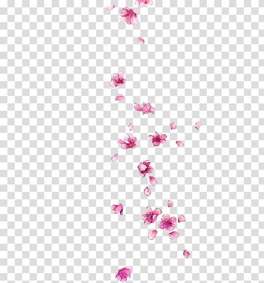 flower falling background