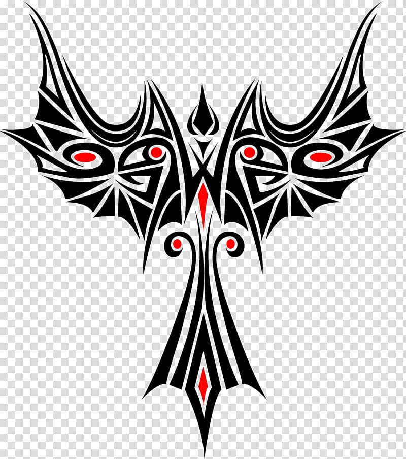 Phoenix Vexel Tattoo , graphics demon wings transparent background PNG clipart