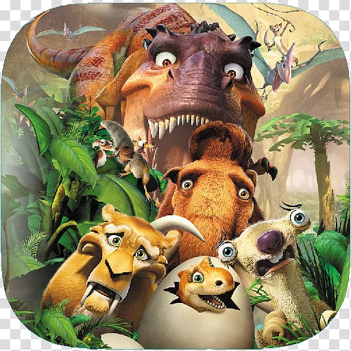 Cartoon Dinosaur - Sid Scrat Dinosaur Ice Age Film PNG - sid