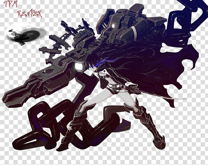 Black Rock Shooter: The Game Fan art Anime, shooter transparent background PNG clipart