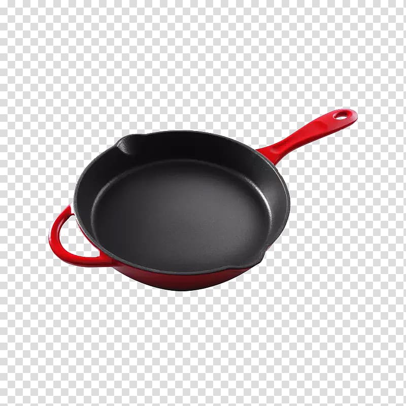 Cast iron Cast-iron cookware pot Vitreous enamel Frying pan, Cast iron skillet transparent background PNG clipart
