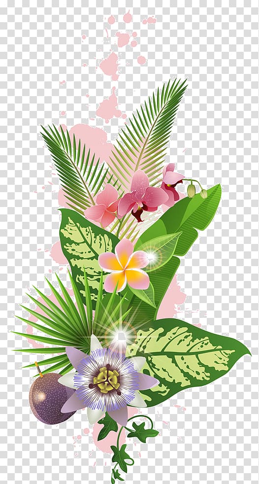 graphics Flower Tropics Floral design, flower transparent background PNG clipart