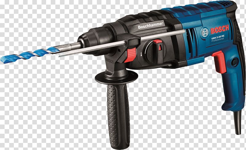 Bosch Professional GBH SDS-Plus-Hammer drill incl. case Augers Tool, hammer transparent background PNG clipart