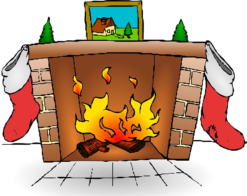 Santa Claus Fireplace Christmas ing , Mantle transparent background PNG clipart