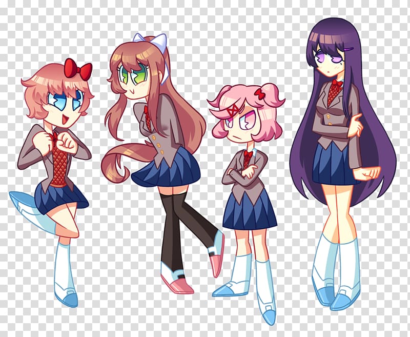 Doki Doki Literature Club! Video game Protagonist, Doki Doki transparent background PNG clipart