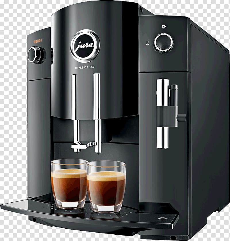black Jura coffeemaker, Coffeemaker Espresso machine Jura Elektroapparate, Coffee machine transparent background PNG clipart