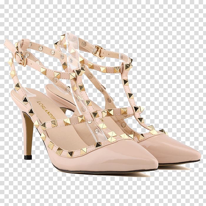 High-heeled shoe Valentino SpA Stiletto heel Fashion, sandal transparent background PNG clipart