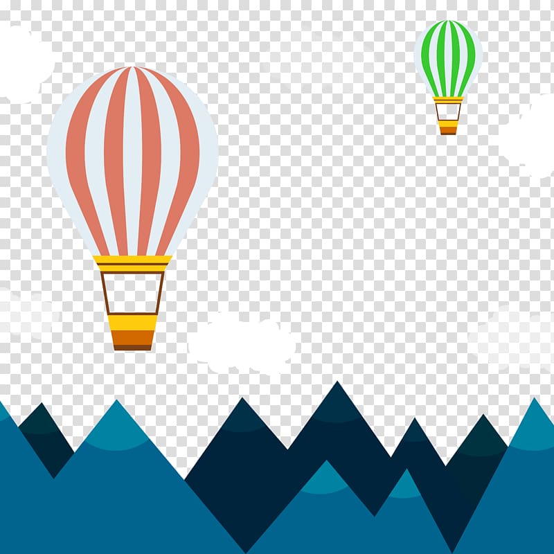 Hot air ballooning Airplane, flat hot air balloon transparent background PNG clipart