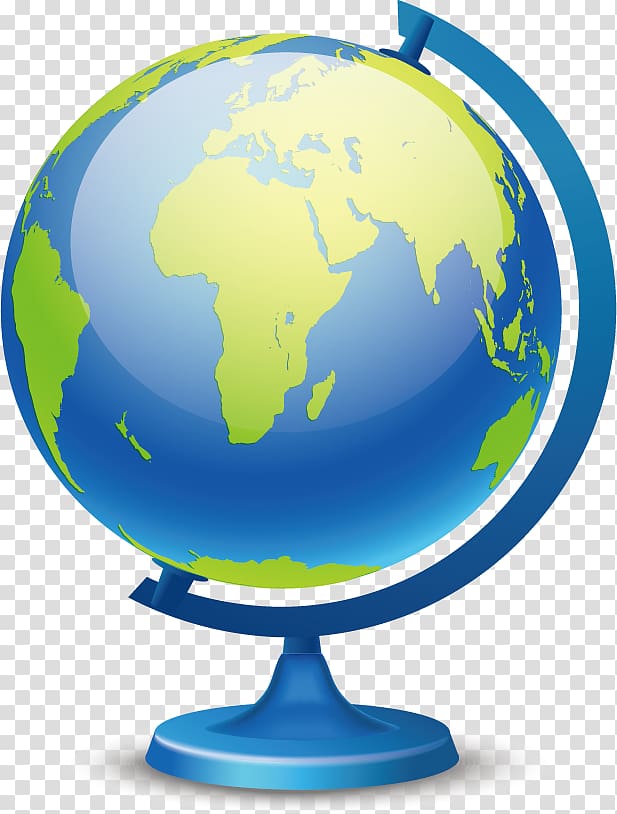 Earth Globe Map, blue globe transparent background PNG clipart