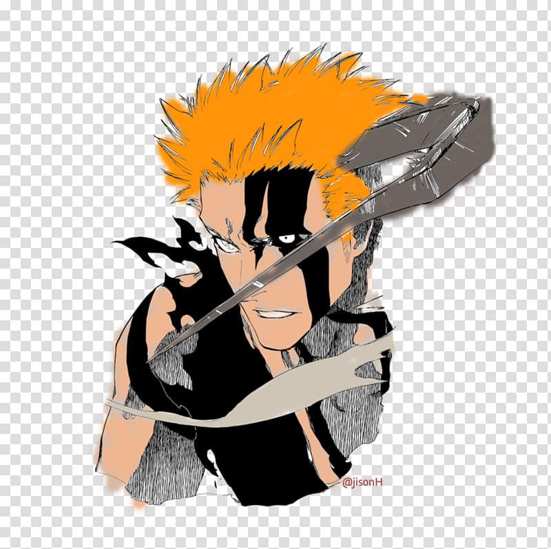 Ichigo Kurosaki Zangetsu Rukia Kuchiki Renji Abarai Isshin Kurosaki, ichigo kurosaki transparent background PNG clipart