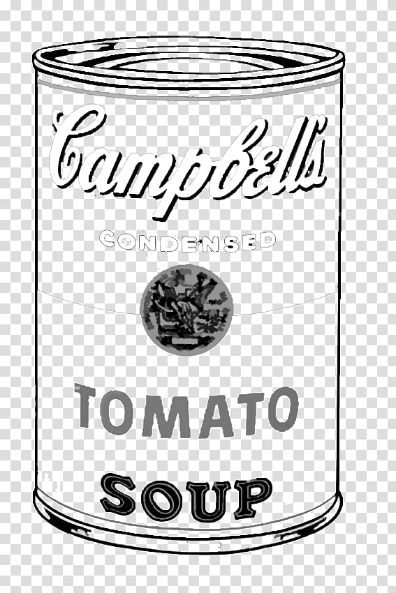 Campbell's Condensed Tomato Soup can sketch, Campbell\'s Soup Cans Whitney Museum of American Art Pop art Artist, POP ART transparent background PNG clipart