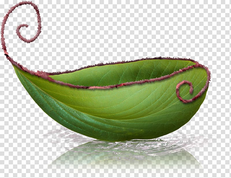 Leaf boat, Green leaf boat transparent background PNG clipart