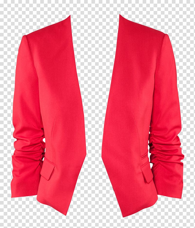 Outerwear H&M Blazer Clothing Fashion, red jacket transparent background PNG clipart