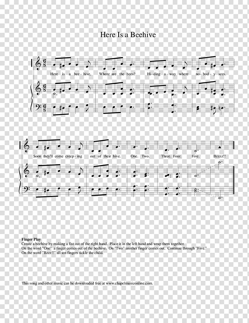 Bee Song Sheet Music Lyrics Give Thanks, bee transparent background PNG clipart