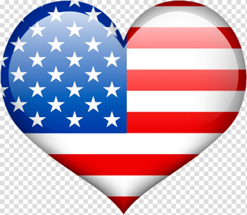 love american flag transparent background PNG clipart