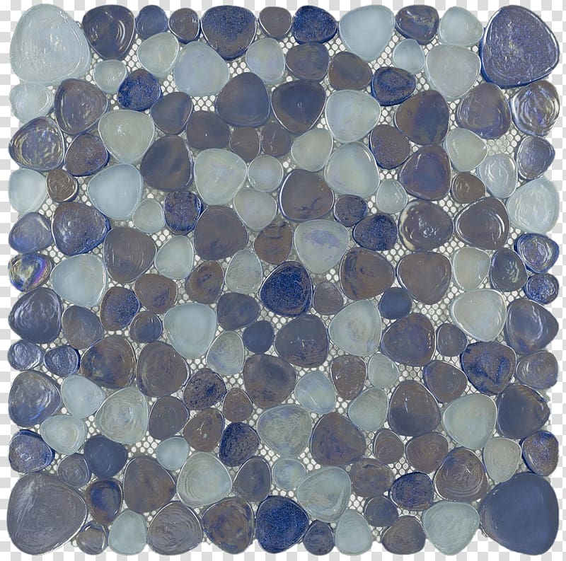 Pebble Glass mosaic Glass tile, glass transparent background PNG clipart
