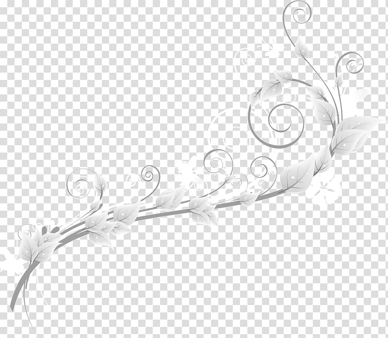 silver flower ornamentation transparent background PNG clipart